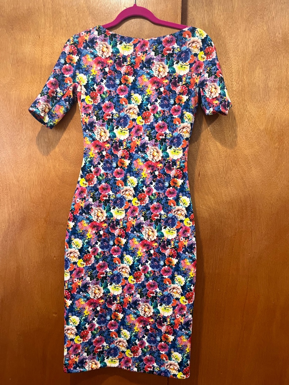 Zara Floral Sheath Dress in Multicolor